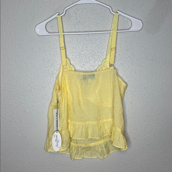 Your Favorite By Pacsun Yellow Summer Lace Ruffle Tank NWT Size Medium - Picture 6 of 6